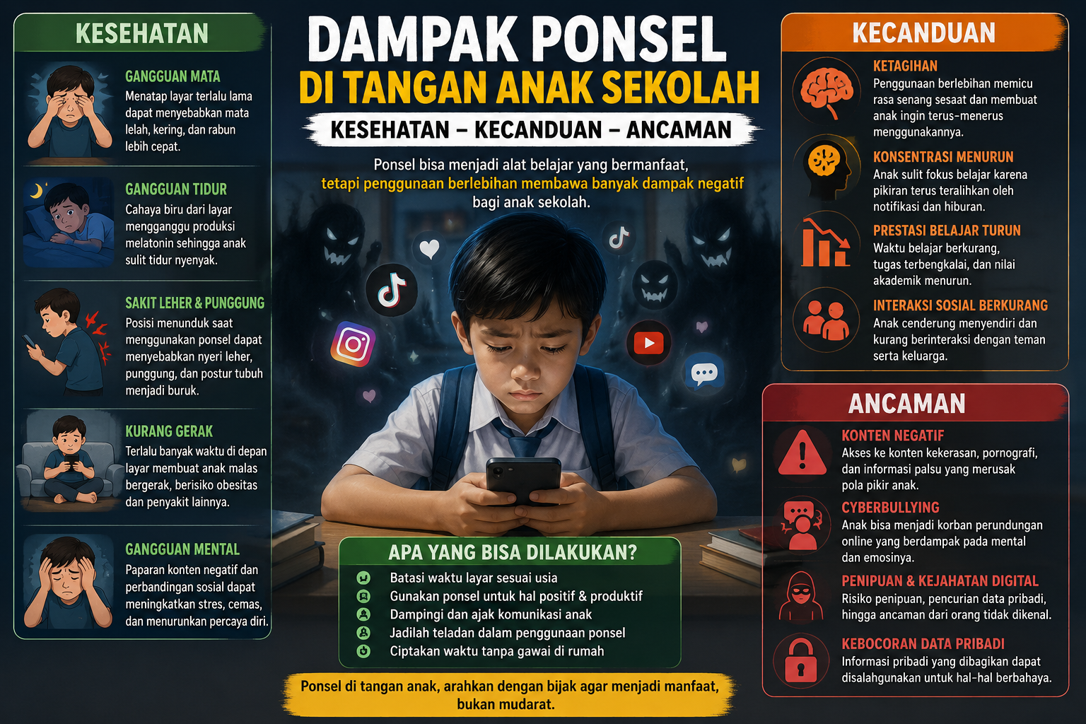 Dampak Ponsel Anak